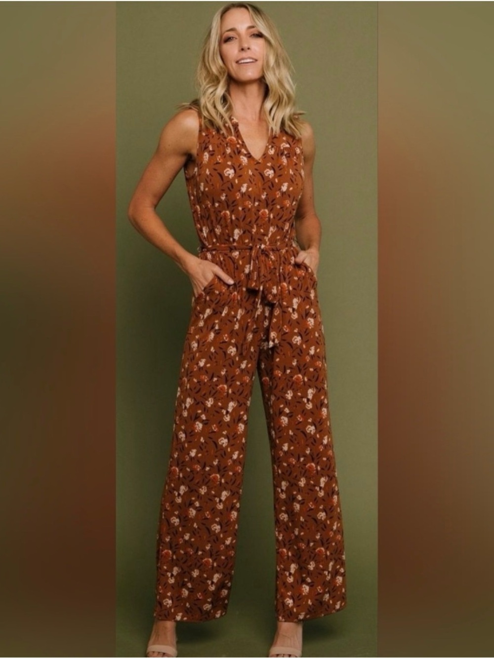 Baltic Born Grove Tank Jumpsuit Size 1X copper